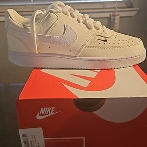 Nike Off-White and Cream Court Sneakers